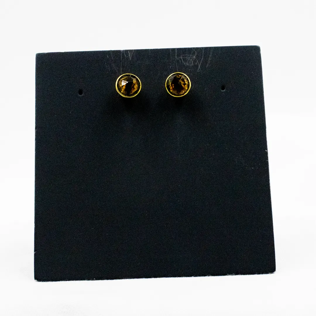 Amber Sunburst Studs